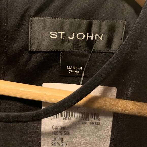 St. John~ NWT!!~ 100% Silk, Lined Top - Picture 5 of 15